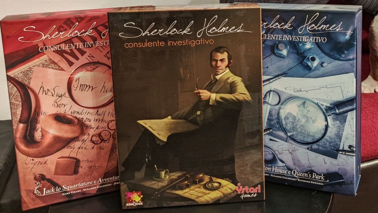 Tre edizioni Sherlock holmes consulting detective