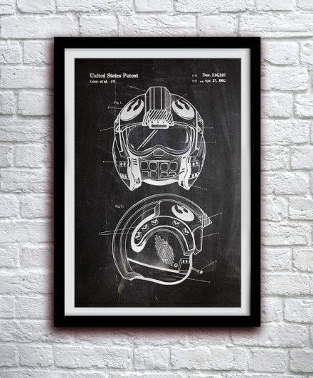 Star Wars - poster casco X-Wing